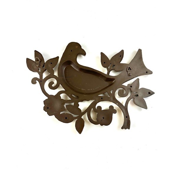 Vintage 1966 Syroco Bird Wall Hanging Flower Vines Plastic Mid Century - Picture 2 of 8